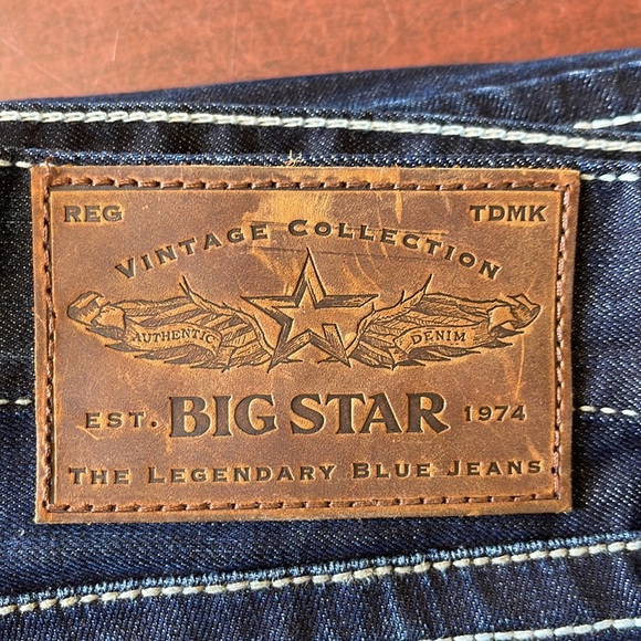 NWT Big Star Union Vintage Jeans, Thick Stitch Embroidered - Picture 12 of 12